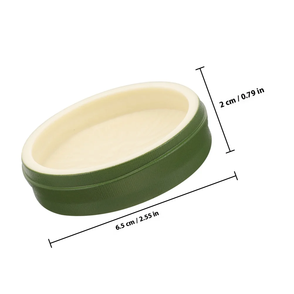 الخيزران المشترك وعاء التغذية البلاستيك الزواحف الغذاء طبق الماء عدم الانزلاق لسحلية السلاحف الأفعى السلحفاة لوازم