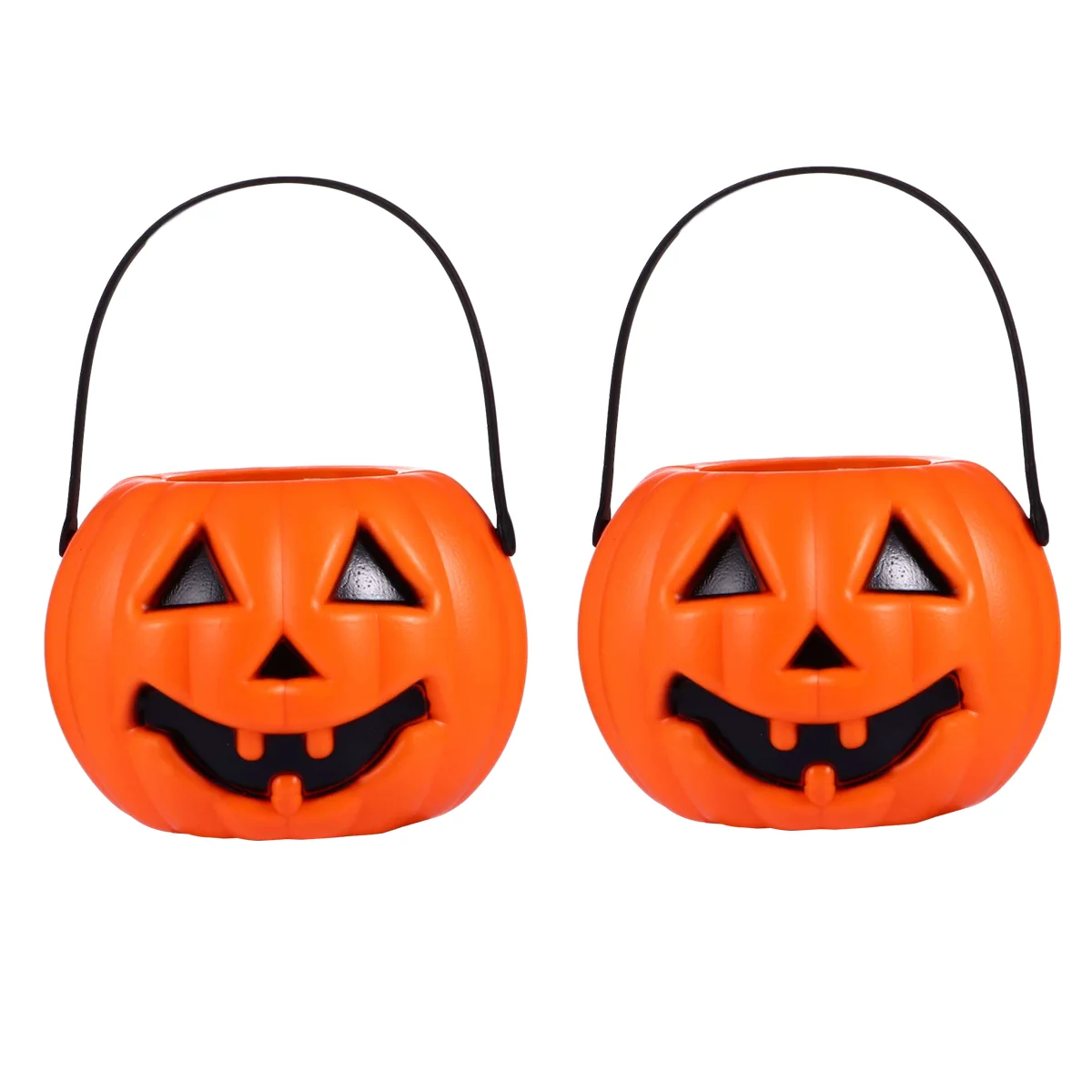 Lámpara de cubo de calabaza para Halloween, cubos de almacenamiento de dulces, accesorios de juego de rol, linterna