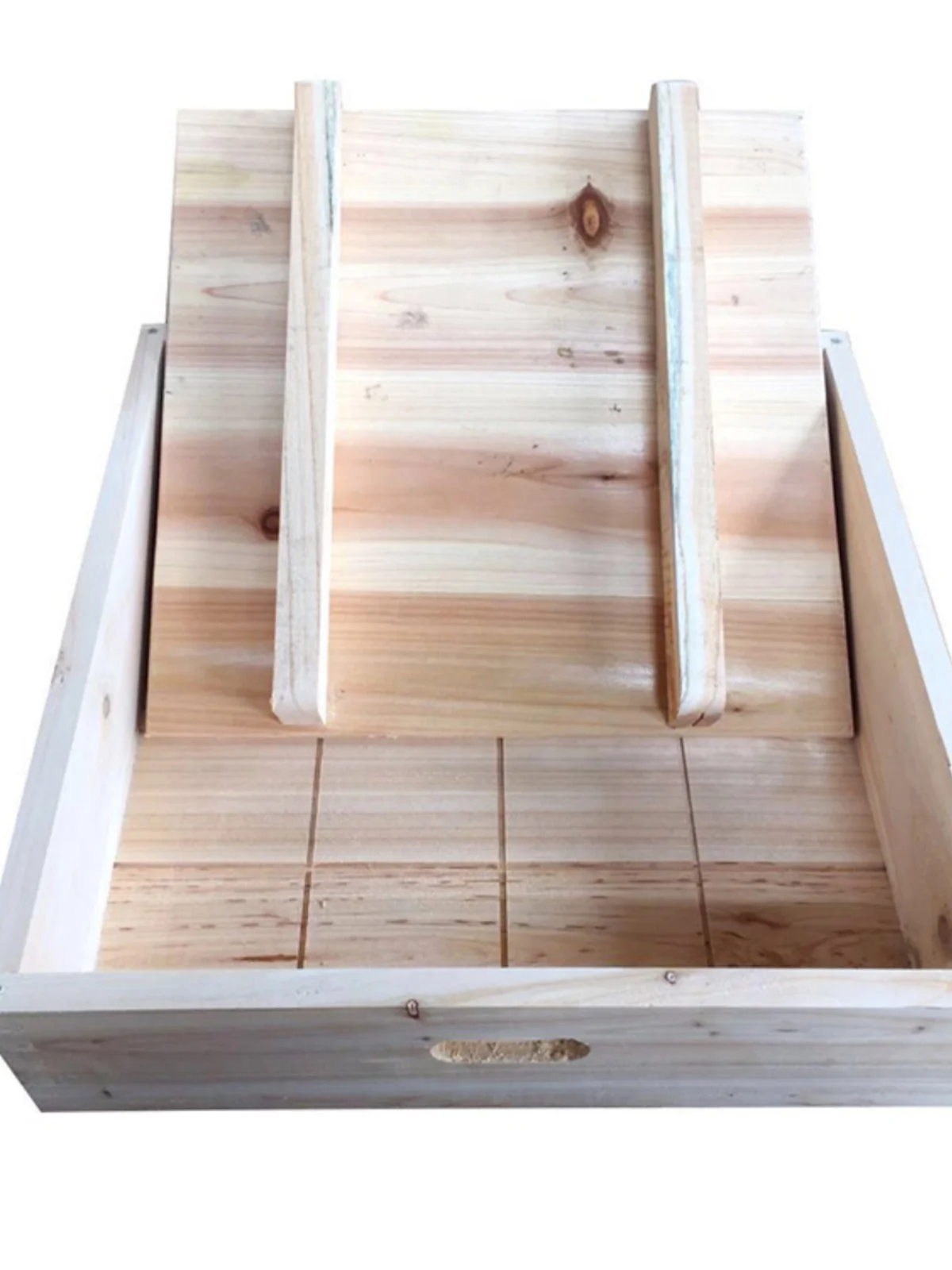 豆腐を作るための本物の木製ボックス、正方形のキッチンツール、柔らかい豆腐と乾燥豆腐用のDIY型、プリントフレーム付きリネン生地