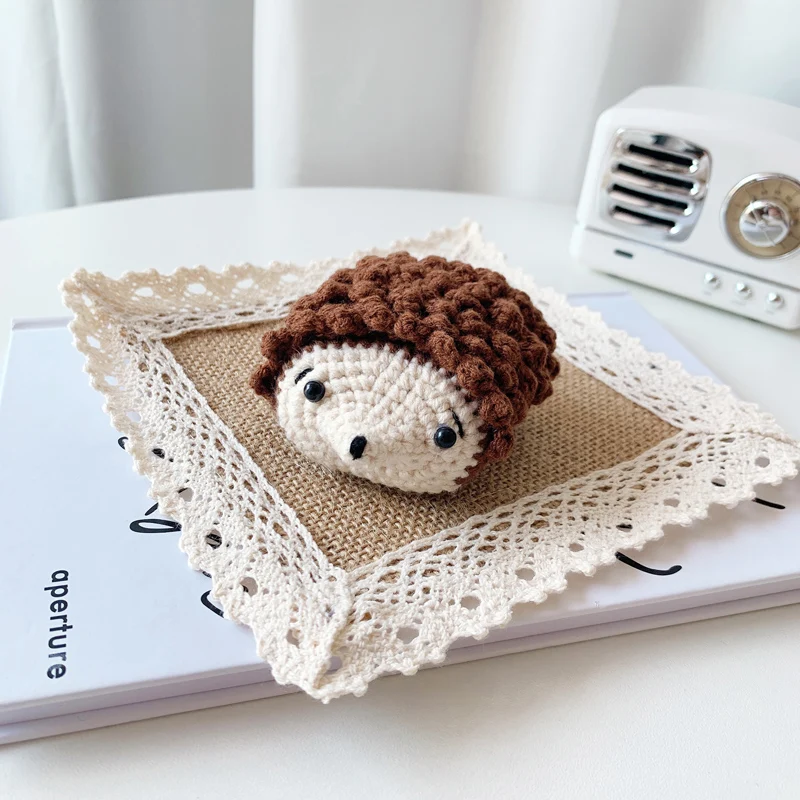 Knitted Hedgehog Cute Soft Case for Apple AirPods Pro Cover for AirPods 2 3 Generation Shell AirPod Protective Shield Lovely