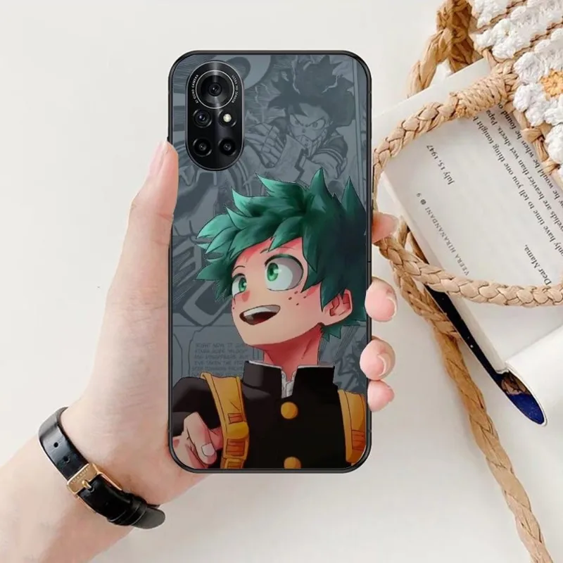 My Hero Academia Phone Case for Honor 70 50 20 7S X9 X8 X7 Magic 4 3 Pro Black Soft Cover Funda Shell