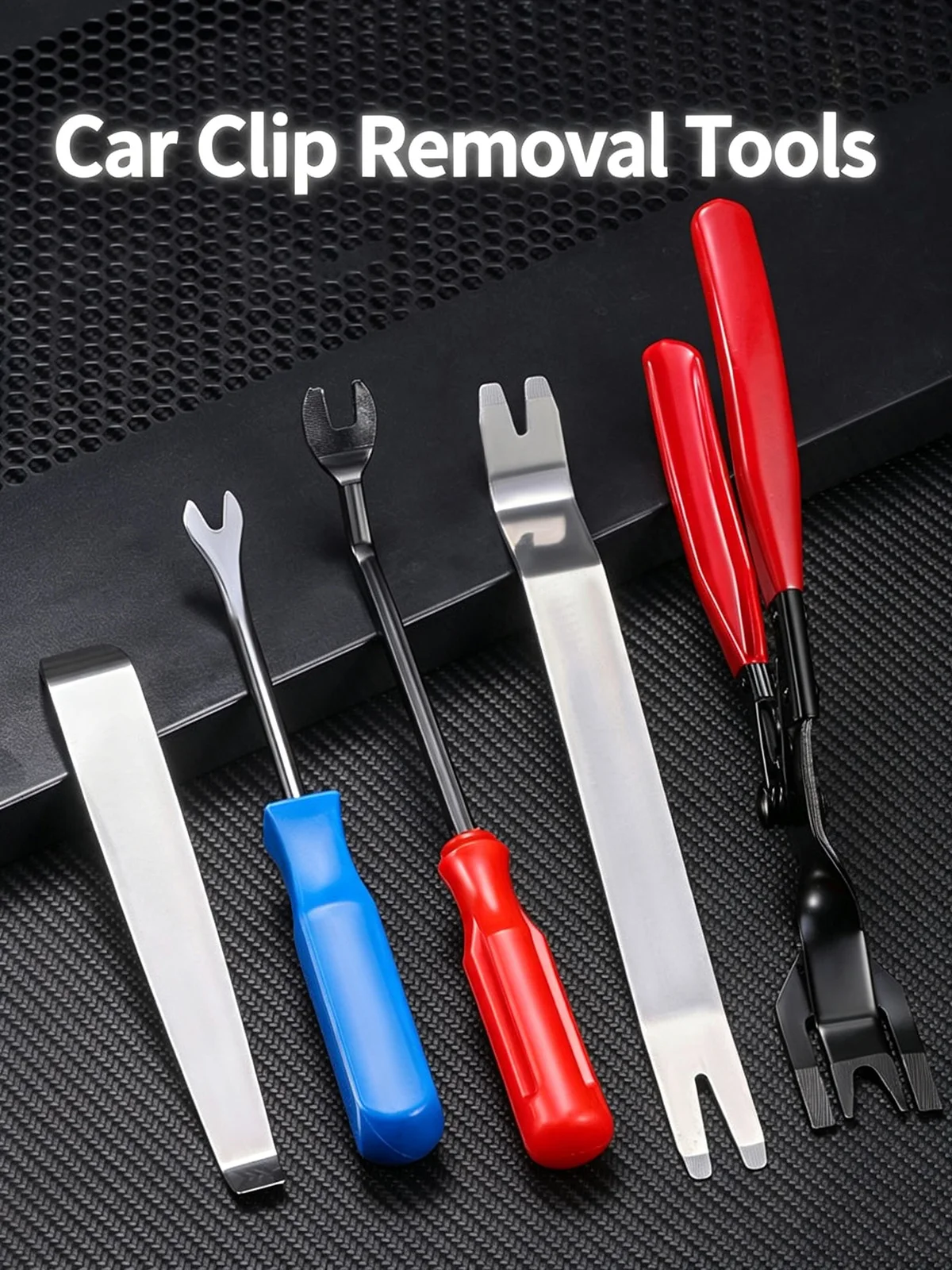 Car Panel Trim Removal Tool Kit Plastic Pry Fastener Clip Pliers Door Dashboard Audio Navigation Disassembly Repair Hand Tool