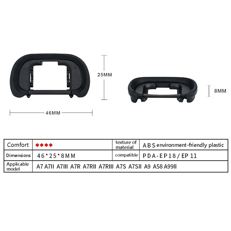 EP11 Viewfinder Rubber Eye Cup Eyepiece Eyecup for A7R A7III A7RII A9 A7R3 a7m3 DSLR Camera Kits Accessories