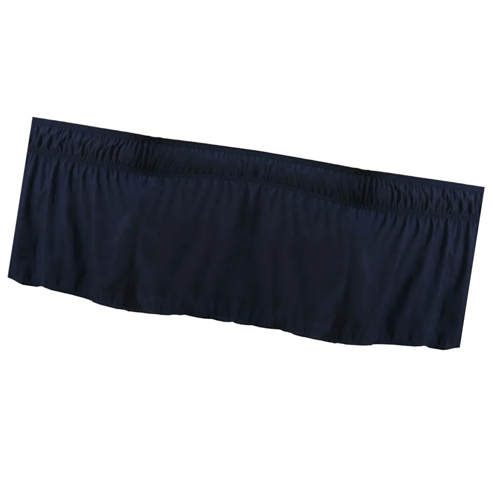 

Elastic Solid Color Ruffled Bed Sheet Fabric Full Coverage Bedroom Decoration Pleated Skirt Warm Style Dark