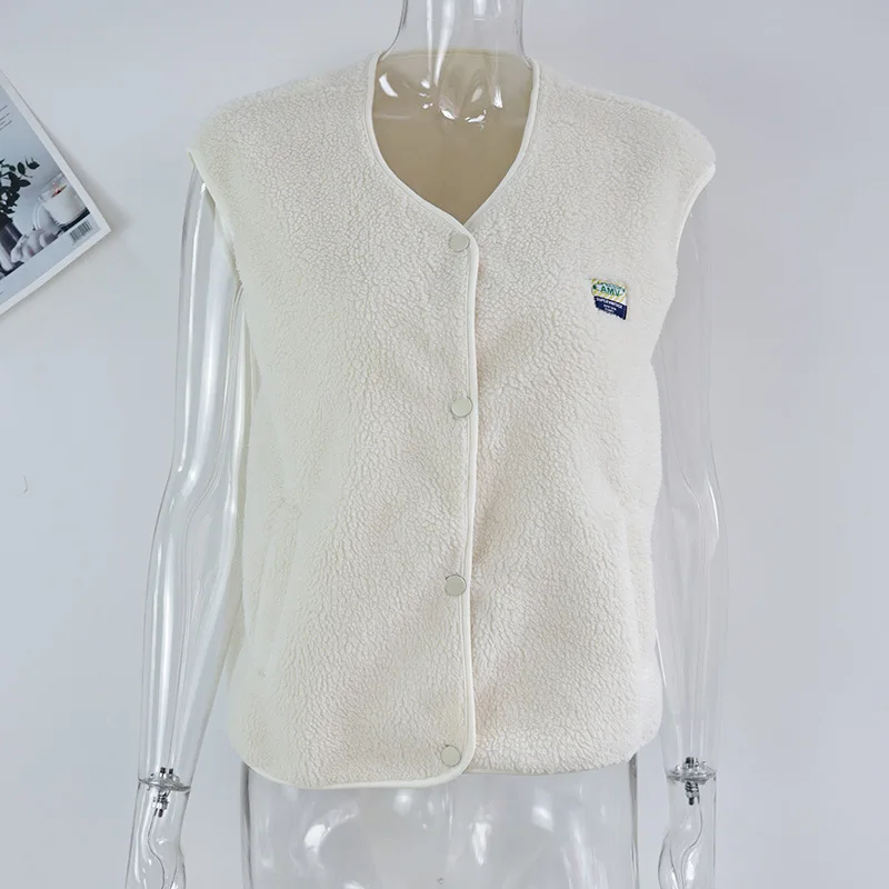 2025 Spring Autumn Women Waistcoat Jacket O-neck Sleeveless Casual Coat Female Autumn Outerwear New Fashion Vest Elegant Lady Cl