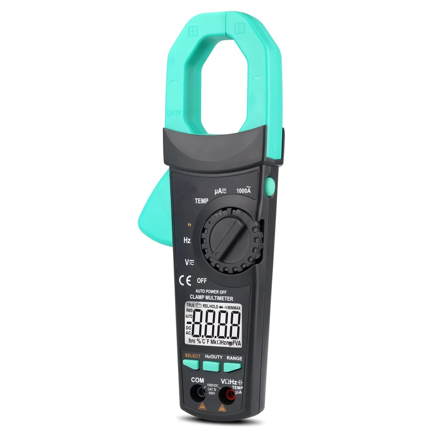 

903 Digital Clamp Meter 1000V 1000A AC DC Current Voltage Tester Diode Continuity Buzzer