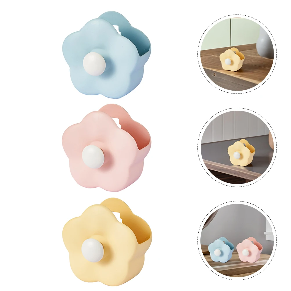 

3 Pcs Flower Storage Box Desktop Home Accessories Office Wall-mounted Container The Hips Holder