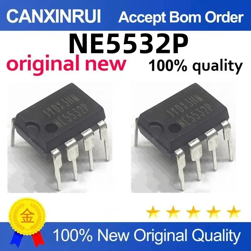 

（100 pieces）NE5532 NE5532P Audio High Performance Op Amp/Low Noise DIP8 In-Line