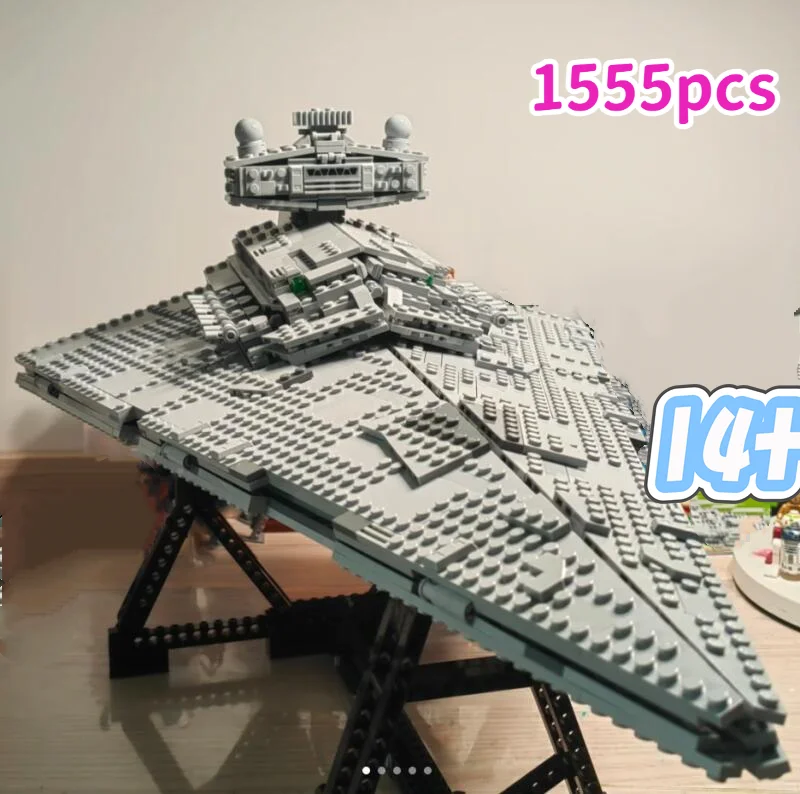 Nueva llegada 1555 Uds 75394 destructor de estrellas imperial bloques de construcción Spce Wars modelo ladrillos juguetes para niños regalos de navidad