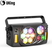 U'King 80W Bee's Eye Disco Party Light LED 6IN1 Effect Strobe Stage Light DMX Control&Sound Activated For DJ Bar Christmas Party