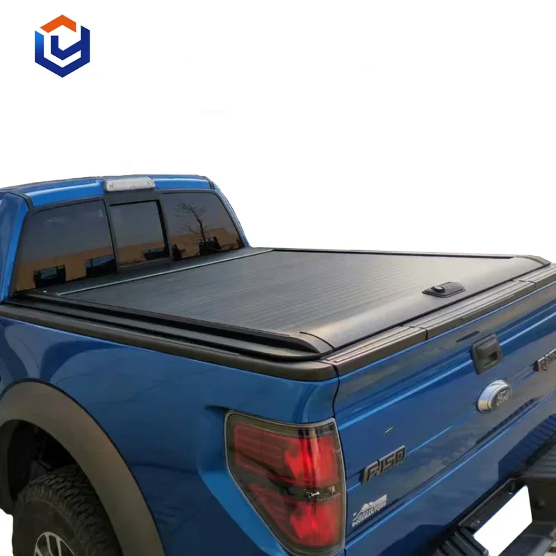 Custom Aluminium ratractable truck bed cover aluminum for  hilux  triton ford F150 ranger tonneau covers