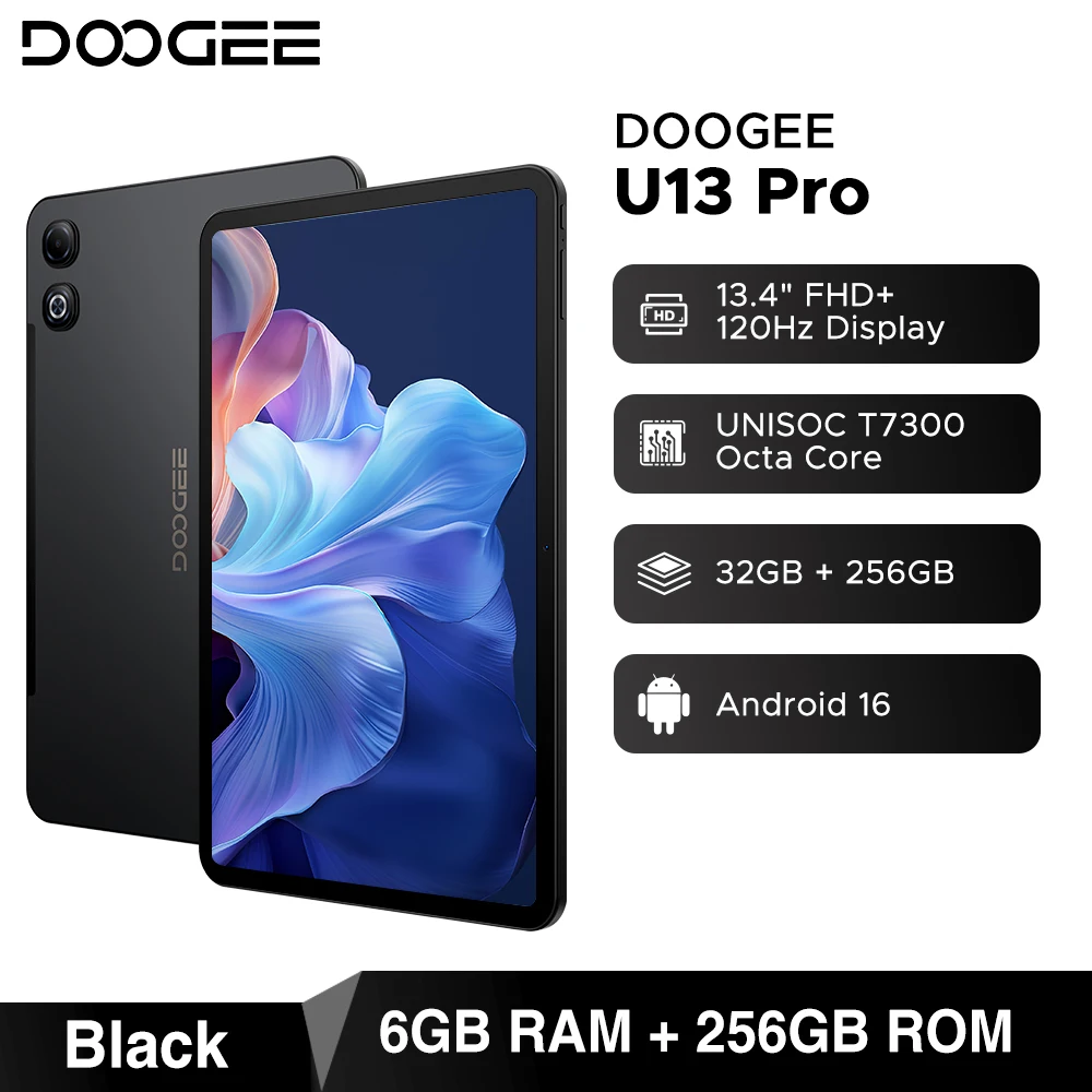 Global Version DOOGEE U13 Pro Tablet PC Android 16 Gemini AI 13