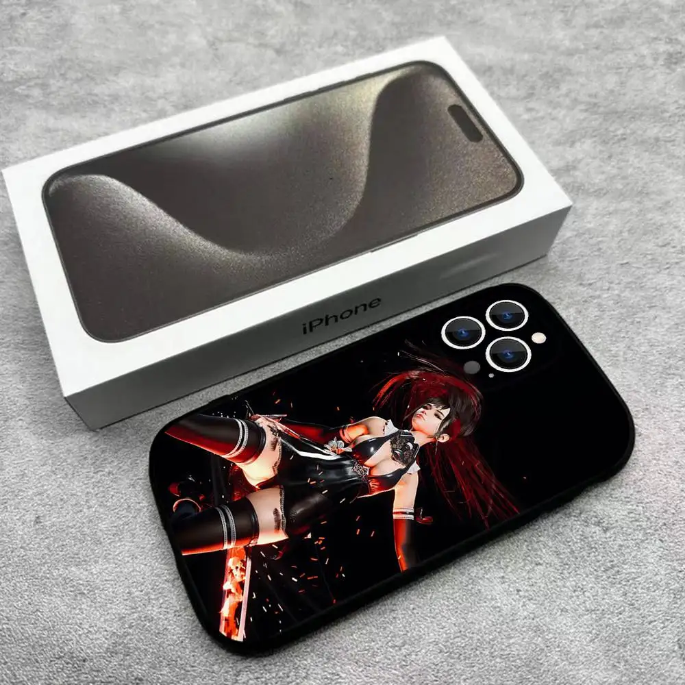 حافظة هاتف Game S-Stellar Blade لهاتف iPhone 17,16,15,14,13,12,Pro,Max,Plus,E,SE4,Air,Mini Black Soft Box