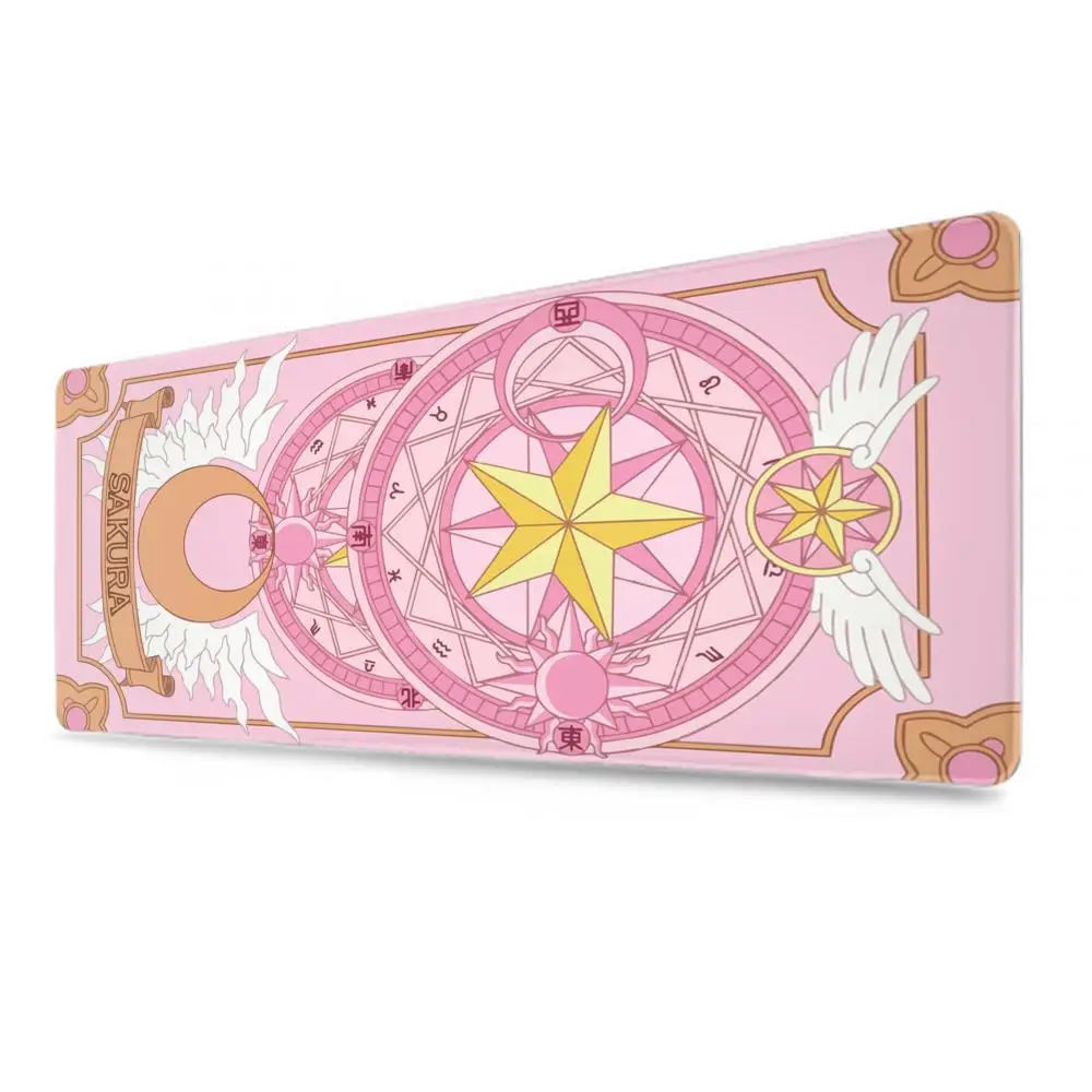 Pink Sakura Card Captor Mouse Pad Gaming Accessories Desk Mats Kawaii Keyboard Mousepad Gamer Extended Pad Mouse Pads Table Mat