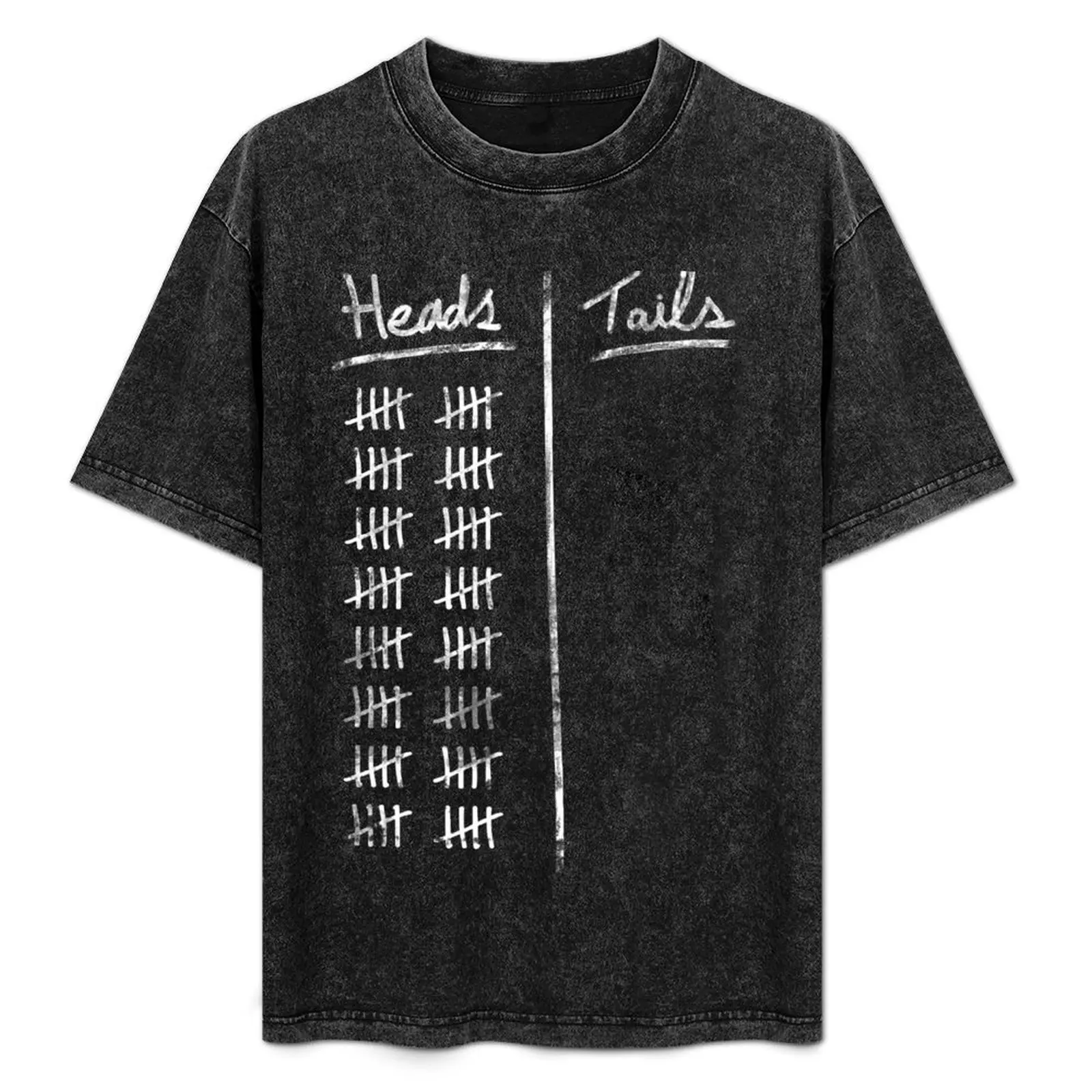 

Heads or Tails T-Shirt graphic shirts Short sleeve tee oversized plus sizes plus size men clothing