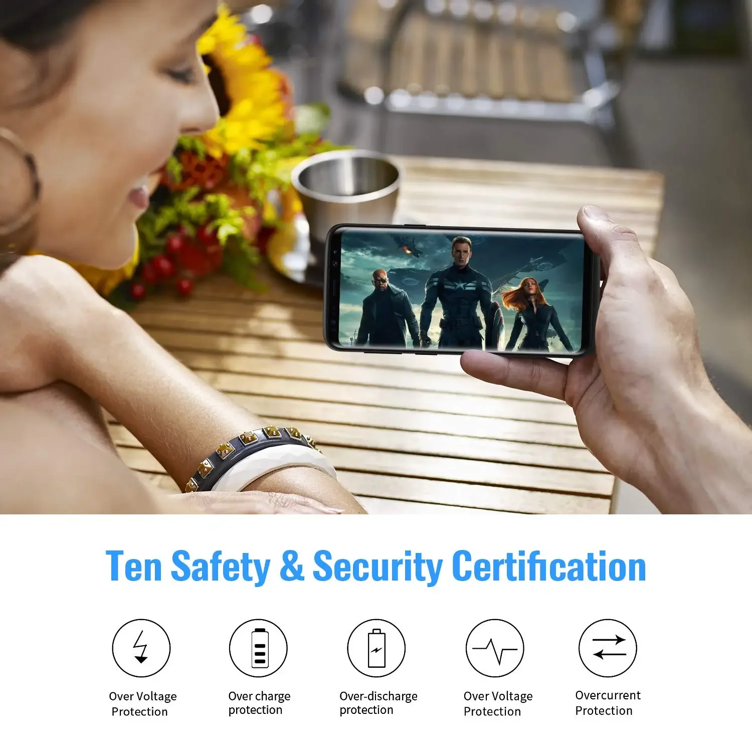 6000mAh Battery Case for Samsung Galaxy S9 Portable Charging  External Battery Pack Rechargeable Charger Case Backup Power Bank