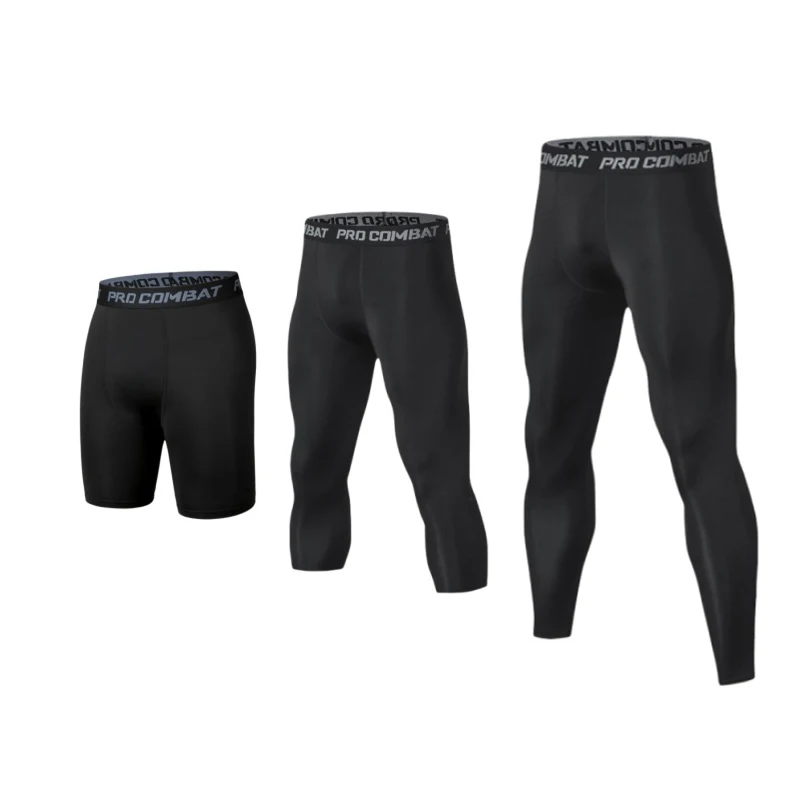 New Male Compression Pants Shaperwear Tights Cool Dry Leggings Sports Baselayer Running Athletic Workout Underwear Active Shorts