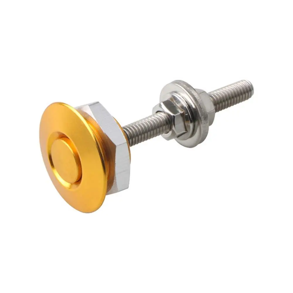 

alloy Carbon Fiber Hood With Stainless Steel Screw Pole Car Hood Cover Lock Mini Button Hood Vent Cover Lock Hood Pins Lock