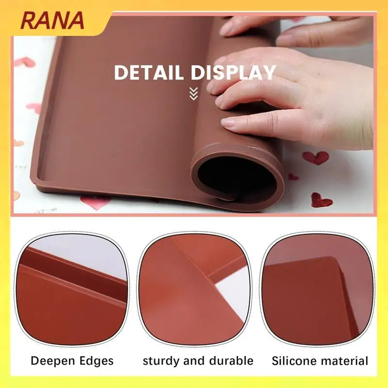 RANA 6 Pack Silicone Dehydrator Sheets Non Stick Square Edge Dehydrator Trays For Meat Vegetables Fruit Food Dryer Mat