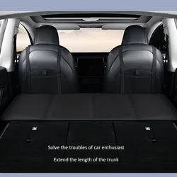 Extensor de asiento trasero plegable, funda de asiento de coche, cama de viaje, colchón no inflable, Extra largo para SUV, camión, almacenamiento conveniente