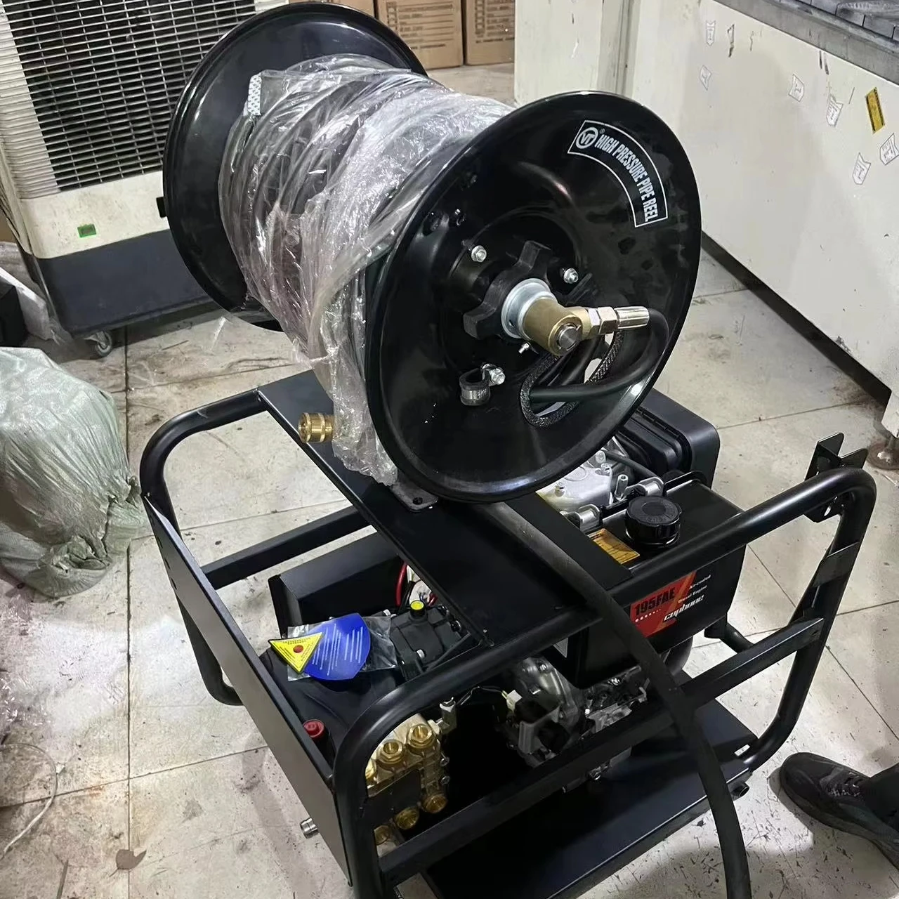 

22L/MIN AR Pump 250 BAR Industrial High-pressure Sewer Cleaning Pipe Drain Cleaning Machine