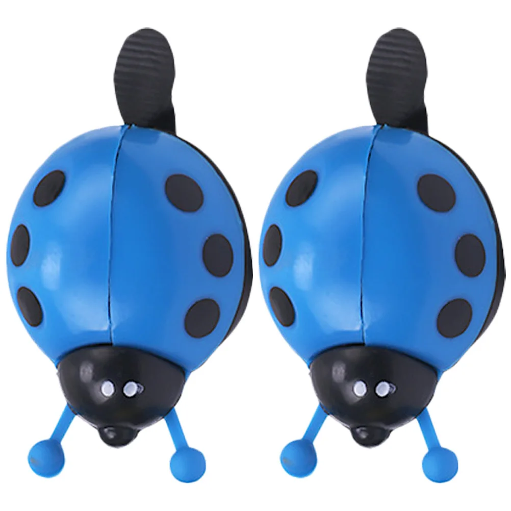 

2Pcs Loud Ladybug Bike Bells Durable Plastic Metal Clear Ringtone Bicycle Accessories for Kids Boys Girls Ladybug Cycling Bell