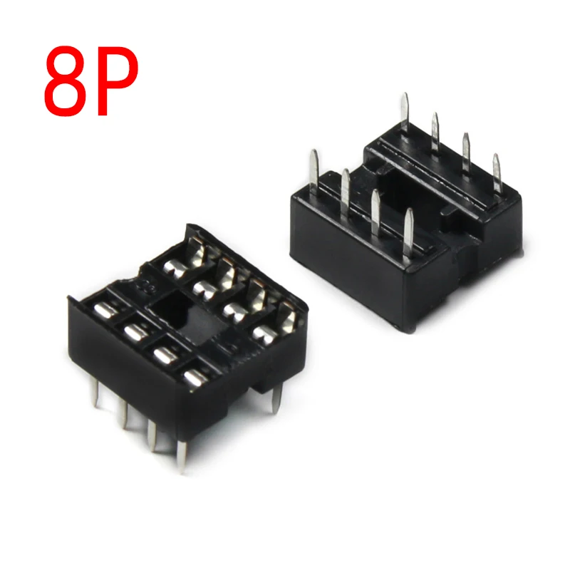 10pcs IC seat 6P/8P/14P/16P/18P/20P/24P/28P DIP IC sockets Adaptor Solder Type 28 pin Narrow body DIP Sockets  MCU seat 24PIN image 3