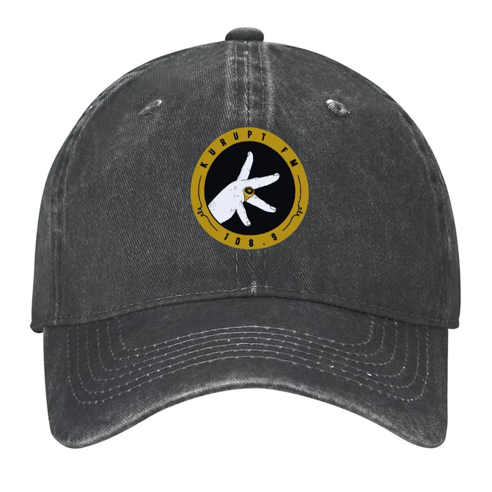 

Kurupt Fm logo as seen on People just do nothing Baseball Cap Hat Beach Golf Christmas Hat hats for men Baseball For Men Women's