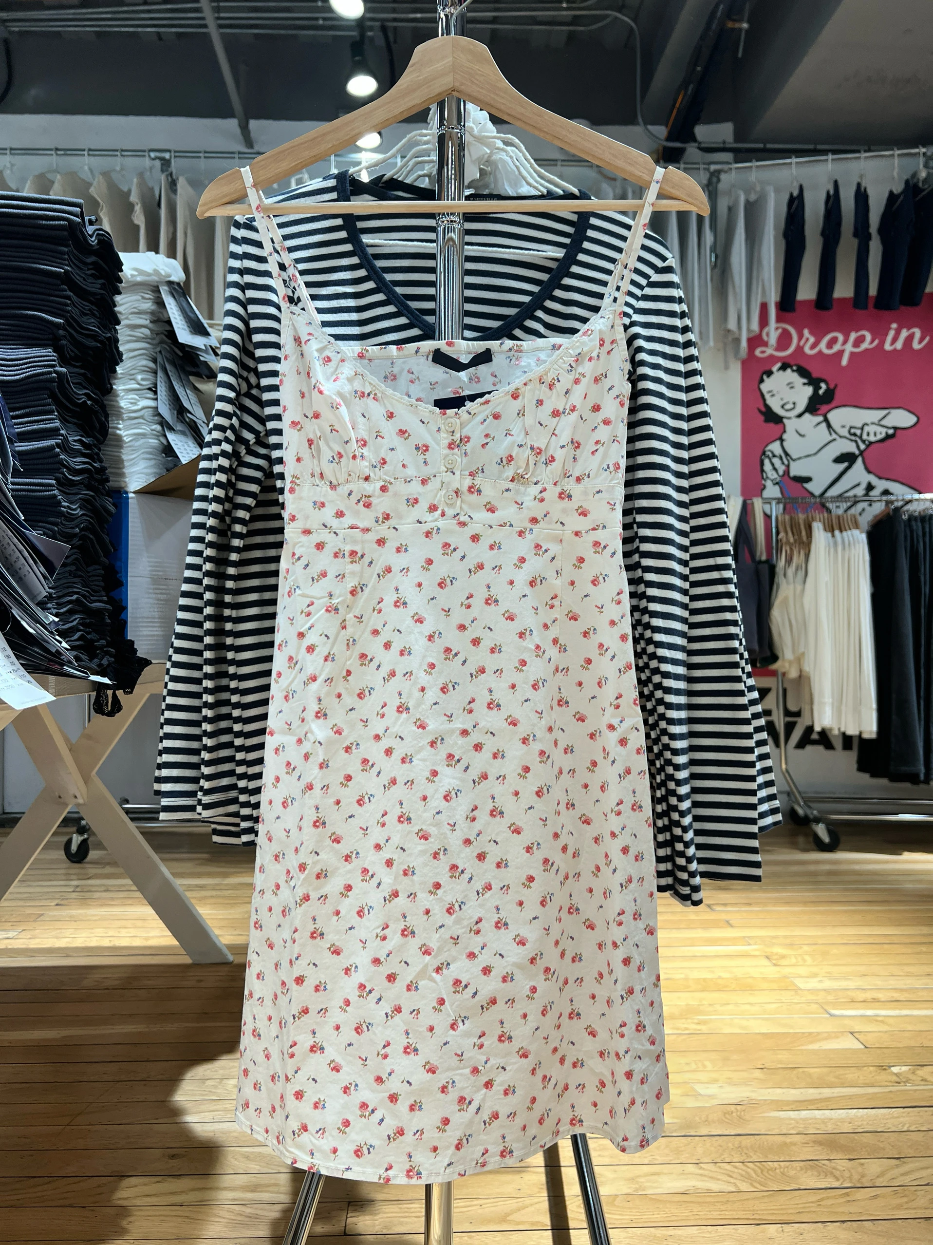 Lace Trim Floral Print Mini Dress Women Button V Neck Back Lace-up Suspender Dresses Summer Sweet Fashion Sleeveless Short Dress