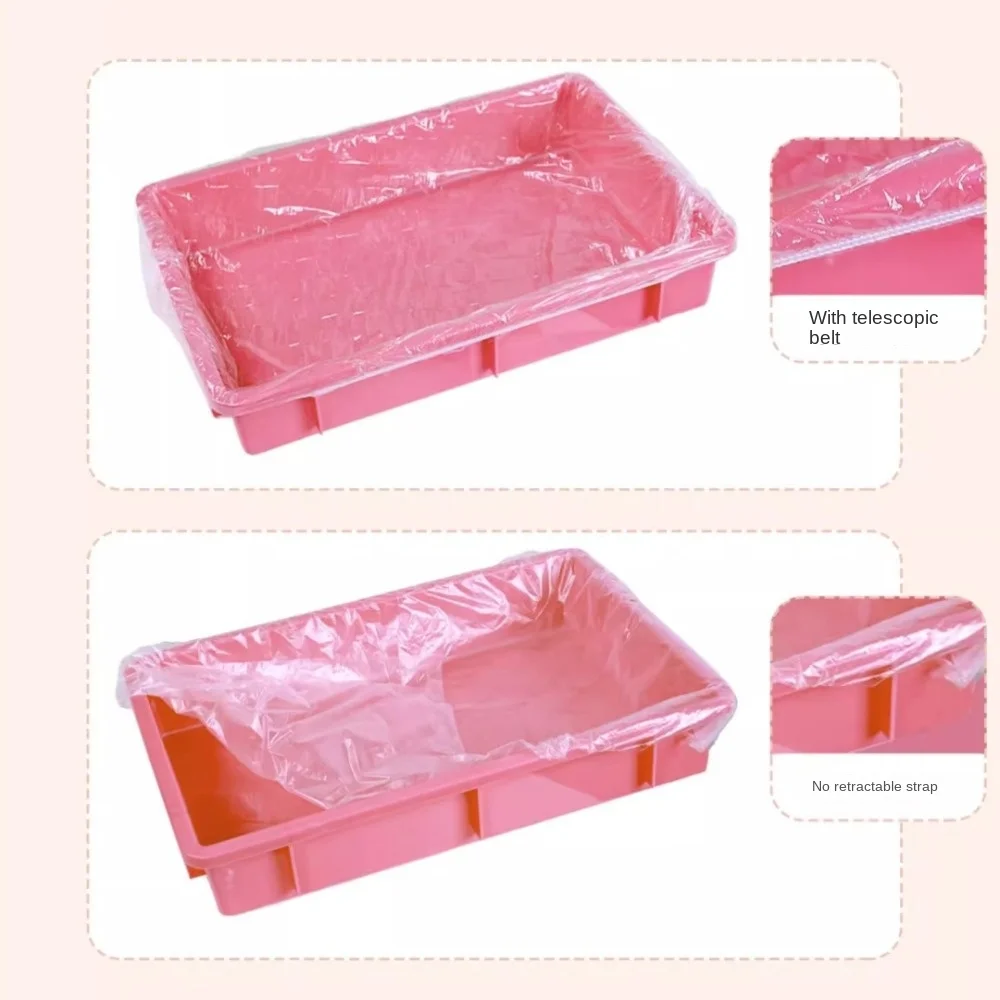 10pcs Durable Disposable Rabbit Cage Tray Mat Elastic Transparent Pet Tray Cover Thick Bird Cage Tray for Dog Cat