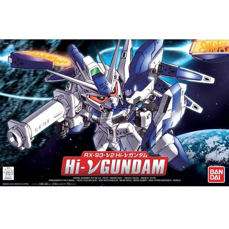 

Bandai SD BB Warrior 384 RX-93-2 Hi-ν GUNDAM Manatee Gundam Man Character Gundam Assembly Set DIY