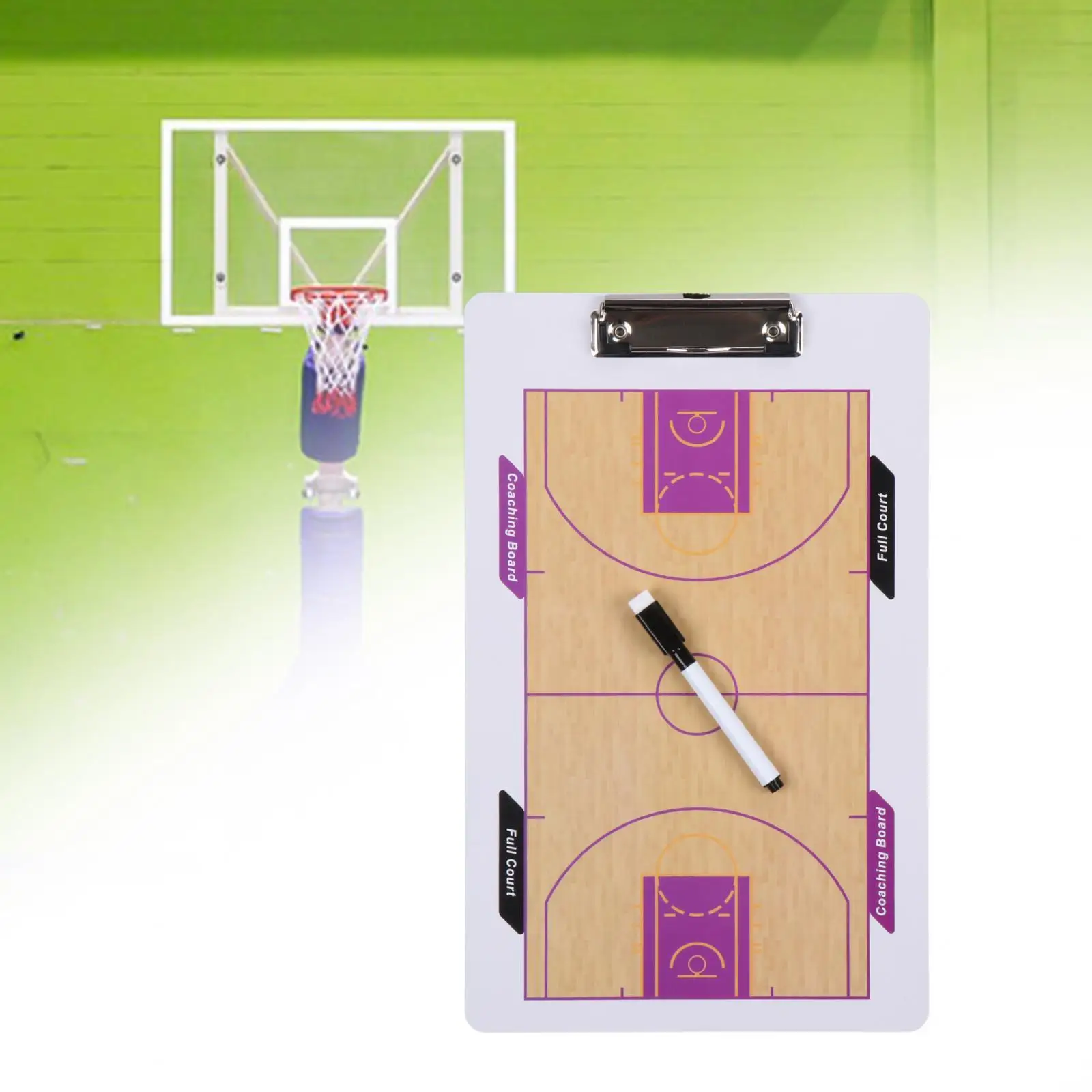 

Basketball Coaching Boards Training Equipment Game Reusable 35x22cm Training Tool Teaching Assistant Display Board Tactic Board