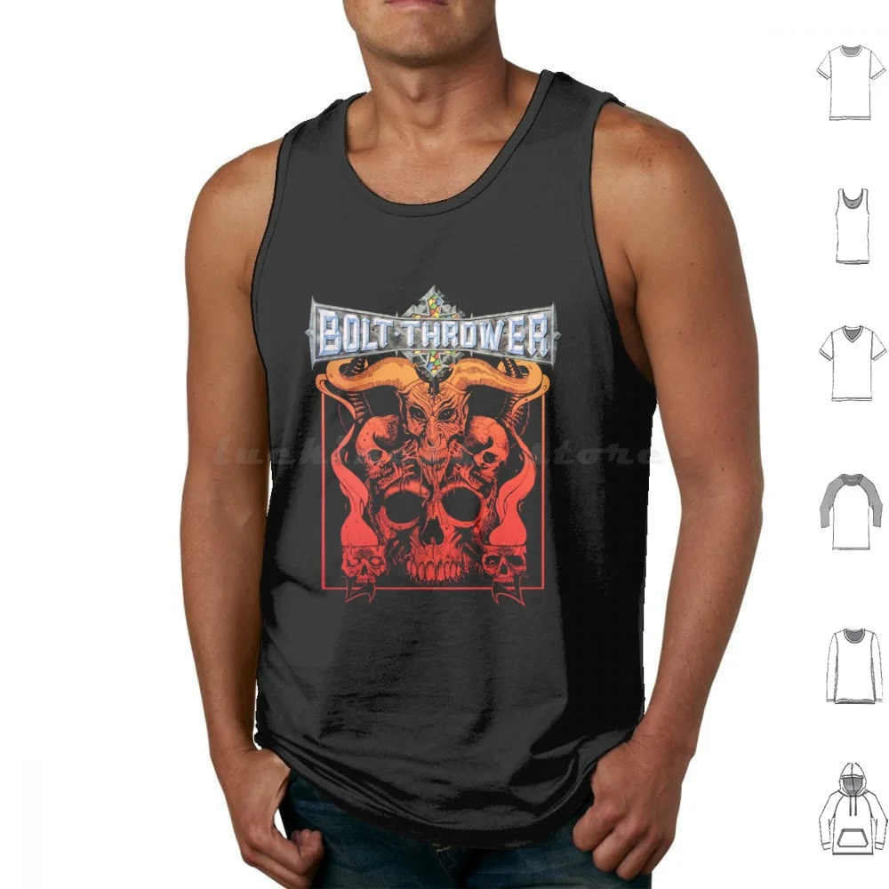 Death Metal Band Logo Tank Tops Vest Sleeveless Bolt Thrower Realm Of Chaos Bolt Thrower The Ivth 90s Bolt Thrower Spearhead