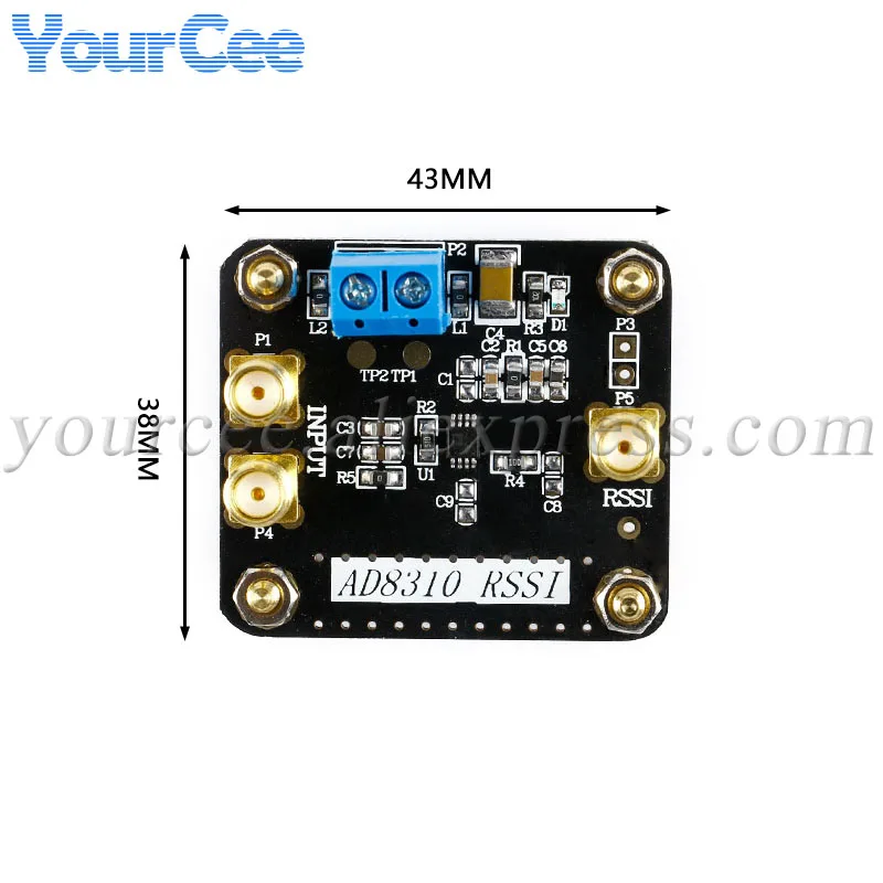 Picture 5: AD8310 High Speed Differential RF Logarithmic Detector Module DC-440M Voltage Output Logarithmic Amplifier Board Wide Dynamic