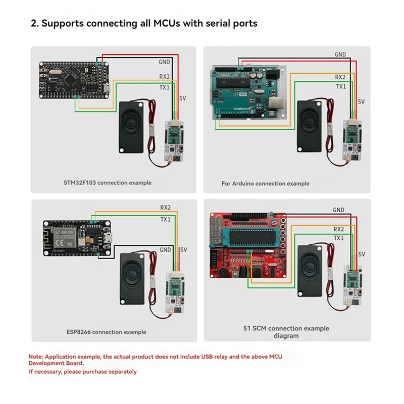 Voice Recognition Sensor Module Chinese/English Voice Recognition USB To UART Module Built-In Low Voltage Detection