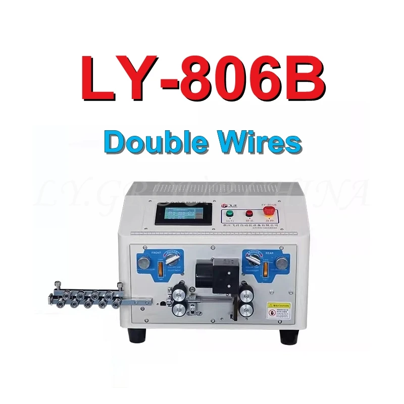 LY 806A 806B Single Or Double Touch Screen Electric Peeling Stripping Cutting Machine For Computer Strip Wire 0.1mm-6mm2