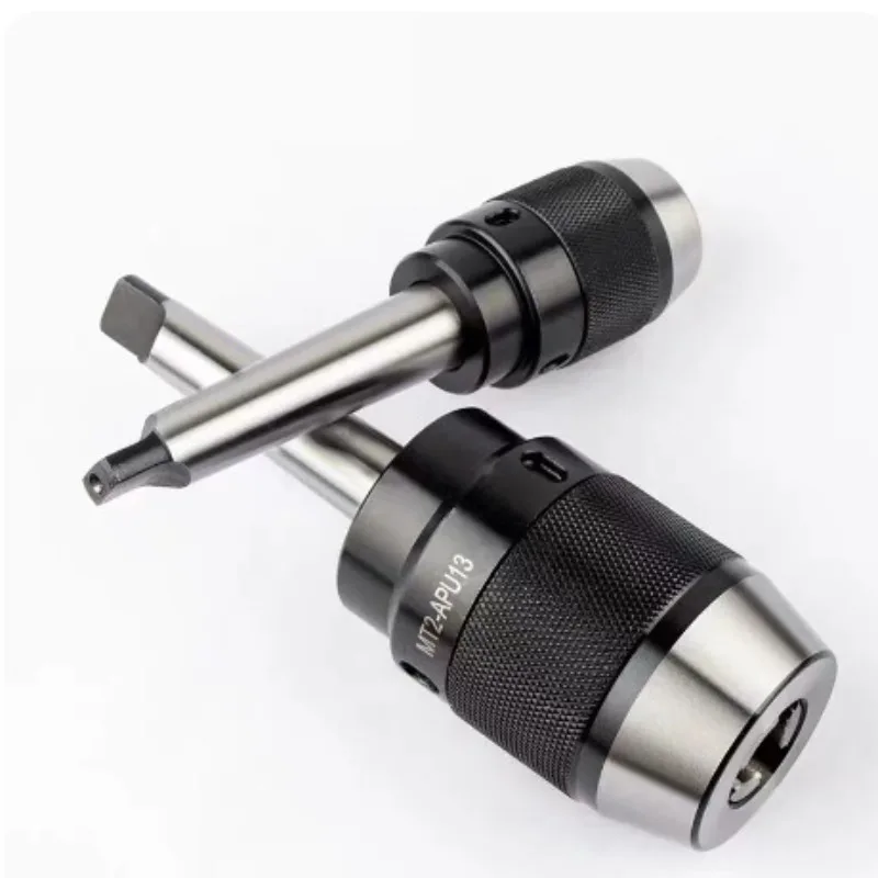 Milling machine self-locking drill chuck MTA2-APU13 flat tail MTA2-APU16 flat tail, long shank integrated self-tightening drill