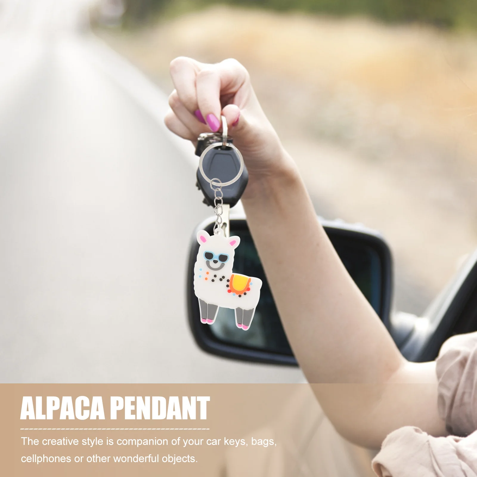 Keychain Alpaca Keychain Alpaca Theme Party Favors School Carnival Reward Party Bag Gift Fillers Key Chain for Bag