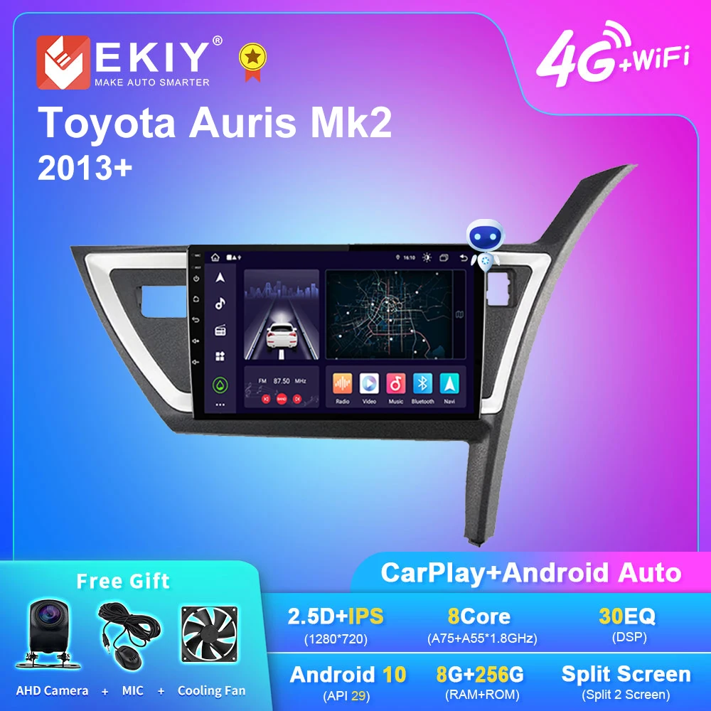 

Автомагнитола EKIY X7 на Android для Toyota Auris Mk2 2013 + стерео Мультимедийный проигрыватель с GPS Навигатором без 2DIN DVD-магнитофон для Carplay