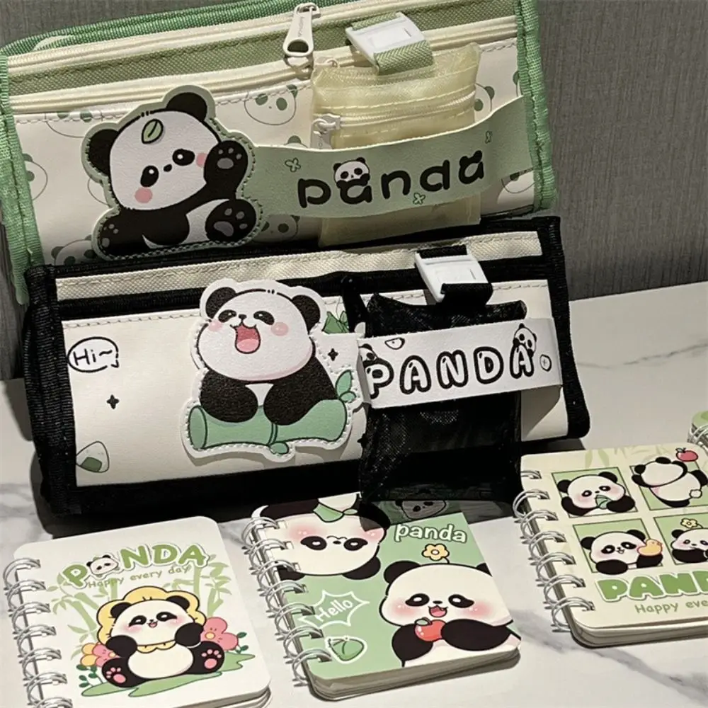 Bolsa para bolígrafos portátil Simple, bolsa de almacenamiento para bolígrafos de dibujos animados de gran capacidad, caja de lápices de lona para estudiantes