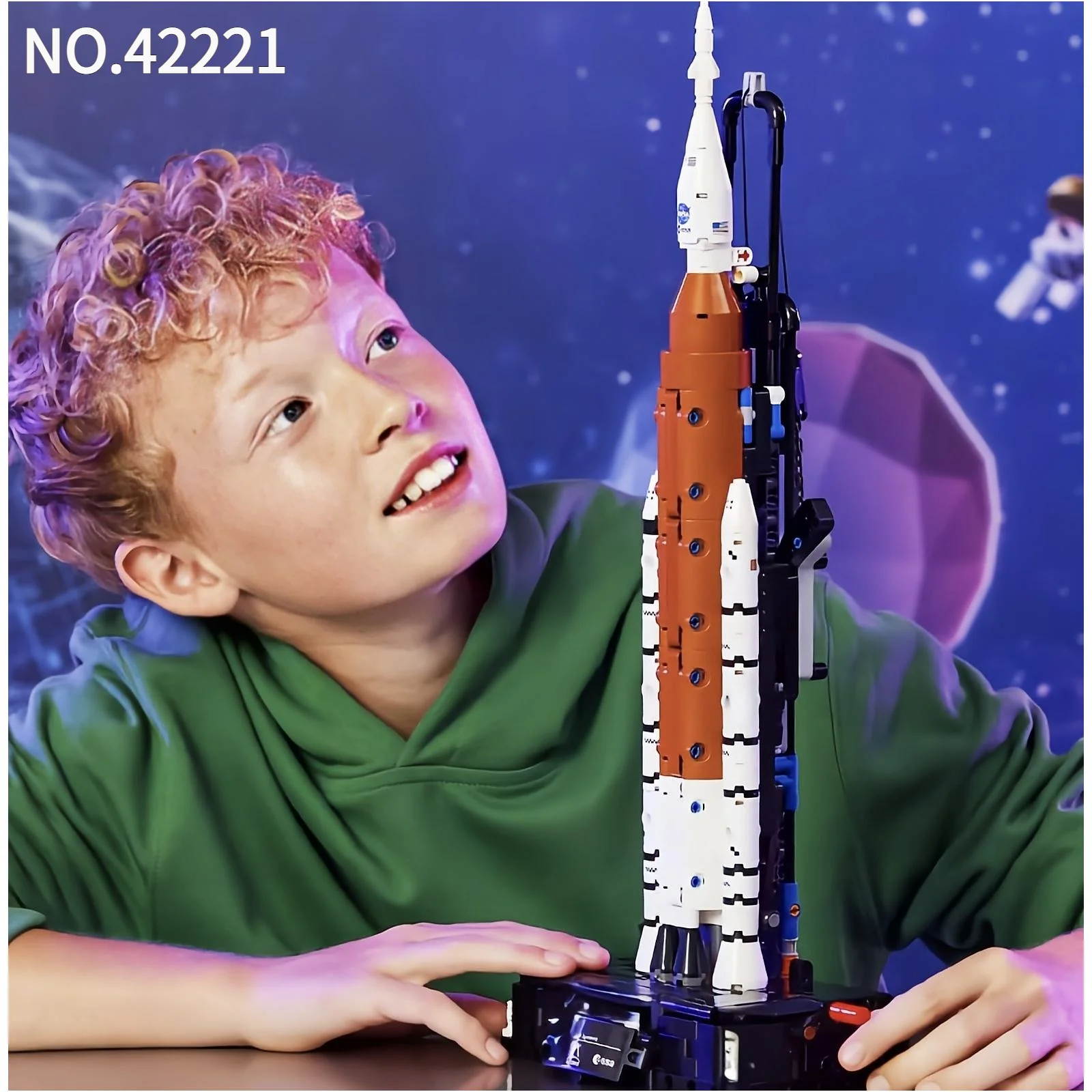 

Новинка 2026 года: Креативный конструктор NASA STEM «Система запуска ракет Artemis» (632 детали), модель 42221, игрушка-головоломка, подарок на день рождения