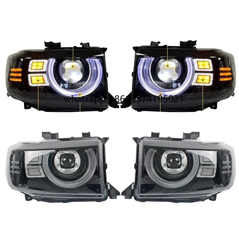 

TModified Headlights GR Car Headlights Front Bumper Lights LED Headlights For Land Cruiser Pickup LC79 LC75 LC71 FJ79