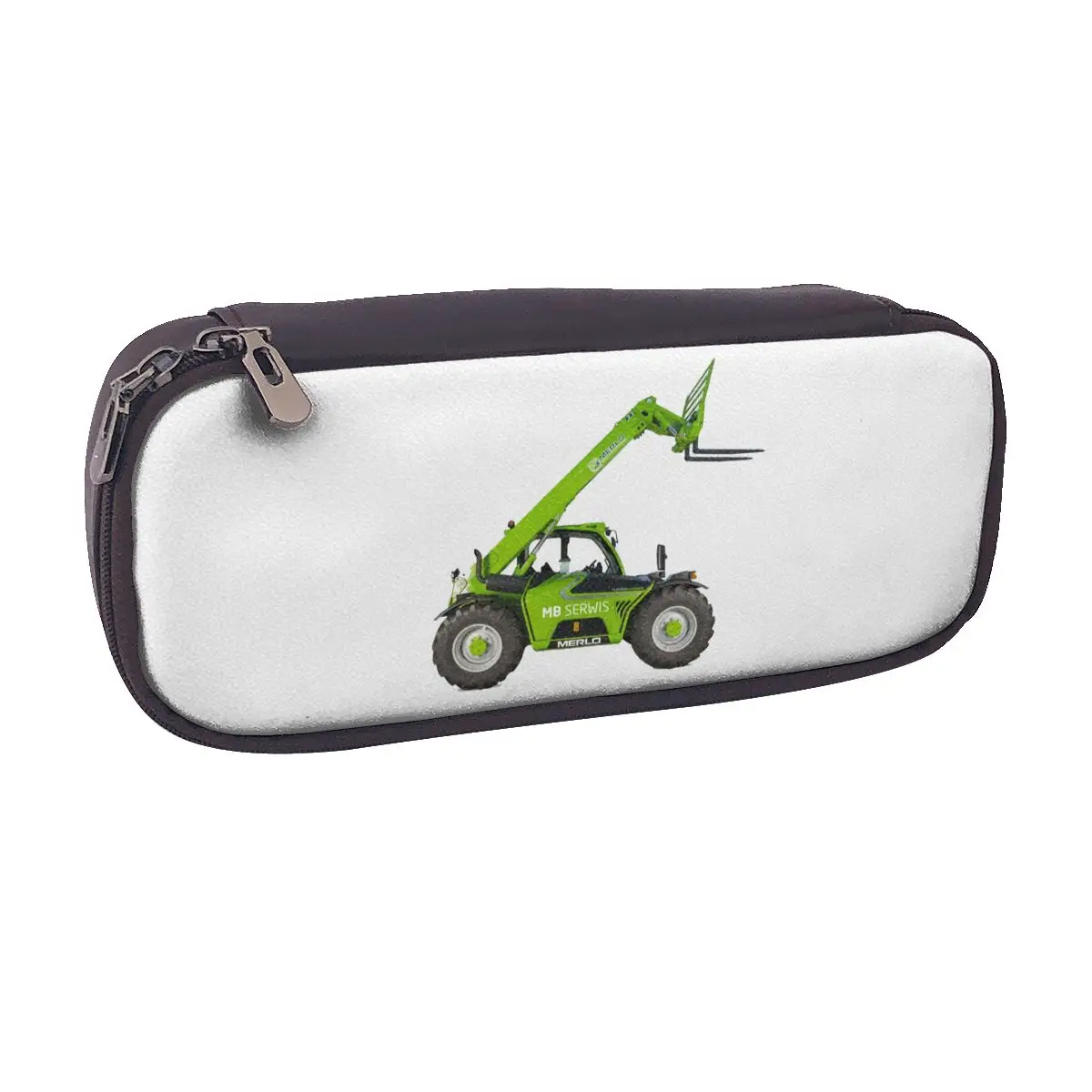 

Merlo Logo Leather Pencil Case for Students Gifts Pen Box Pencil Bag Stationery Supplies