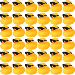 6/12/24pc Rubber Duck Toys Yellow Rubber Ducks Squeak & Float Ducky Pool Toy Cruise Holiday Decoration Birthday Party Favors