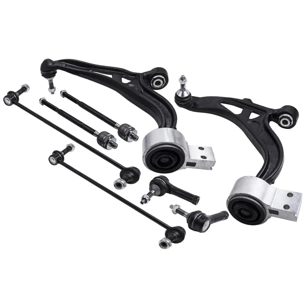 Front Lower Control Arms & Ball Joints Tie Rods Sway For Ford Explorer 2011-2017 AWD RWD