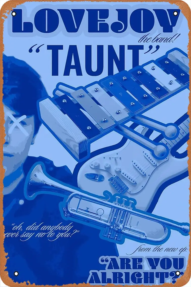 Taunt Lovejoy Poster Retro Metal Tin Vintage Sign 12 X 8 Inch Home Bar Man Cave Wall Decor