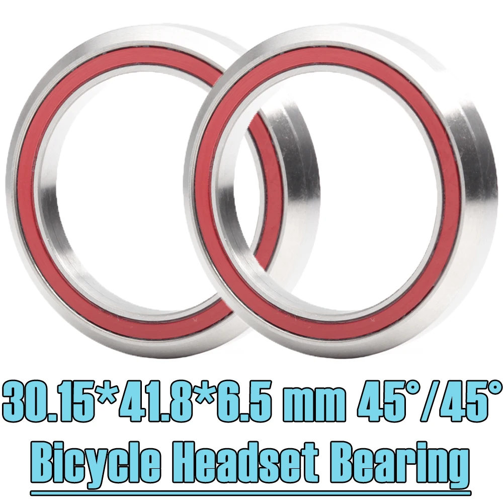 MH-P08 Bike Headset Bearings 30.15*41.8*6.5 mm 45/45 ( 2 PCS ) ACB Road MTB Angular Contact Bicycle Bearing P08