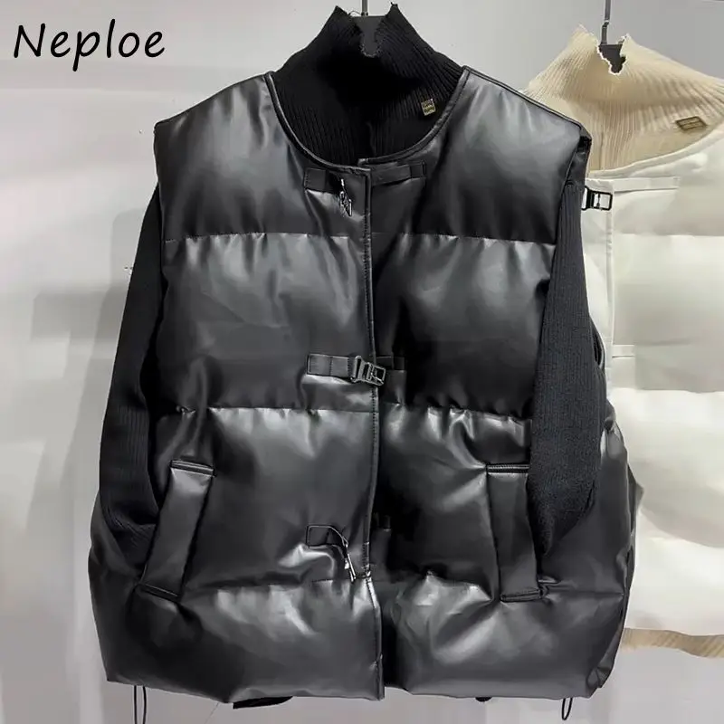 

Neploe Moda, винтажная куртка в стиле Харадзюку в гонконгском стиле, зимние элегантные роскошные жилеты премиум-класса, уменьшающие возраст, Mujer
