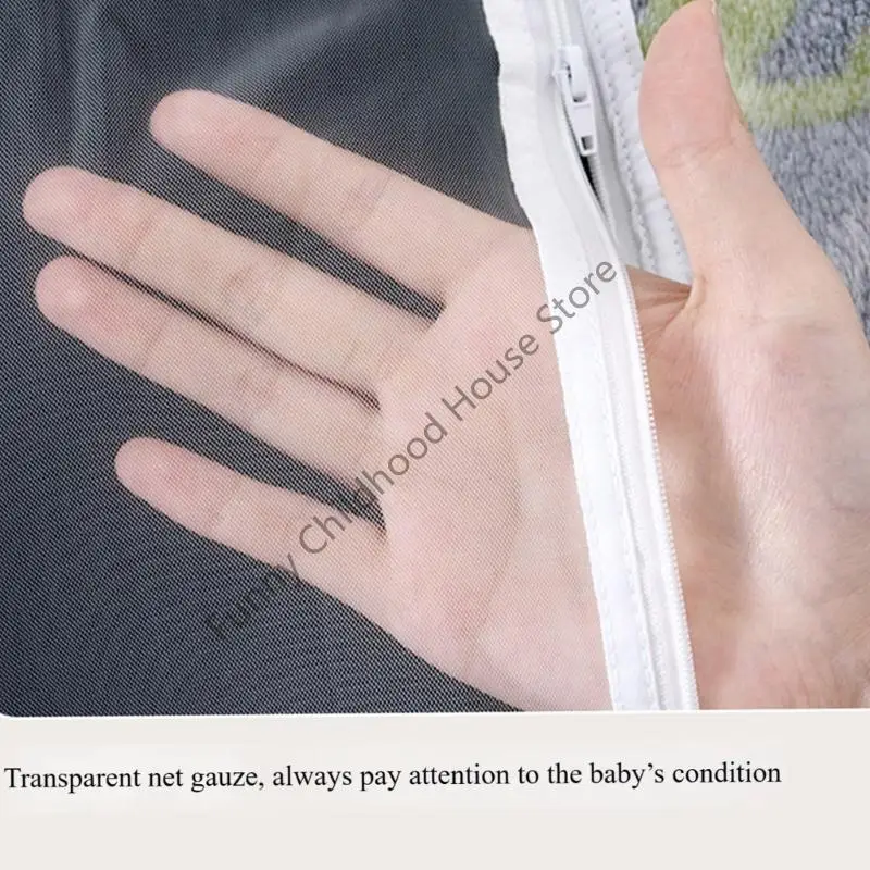 D0LA elastische ademende kinderwagens hoes 360 dekking windscherm multi-gebruik