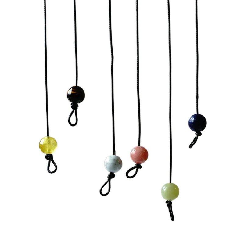 The Zodiac Necklace Contracted Students Natural Stone Clavicle Chain Necklace  Natural Stone Beads Accessories #YXX01
